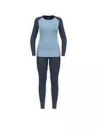 ODLO | Ensemble de sous-vêtements thermiques pour femmes ACTIVE WARM ECO | Bleu