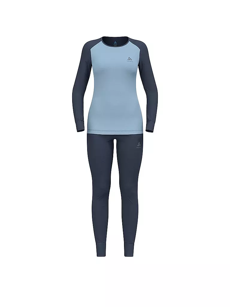 ODLO | Ensemble de sous-vêtements thermiques pour femmes ACTIVE WARM ECO | Bleu