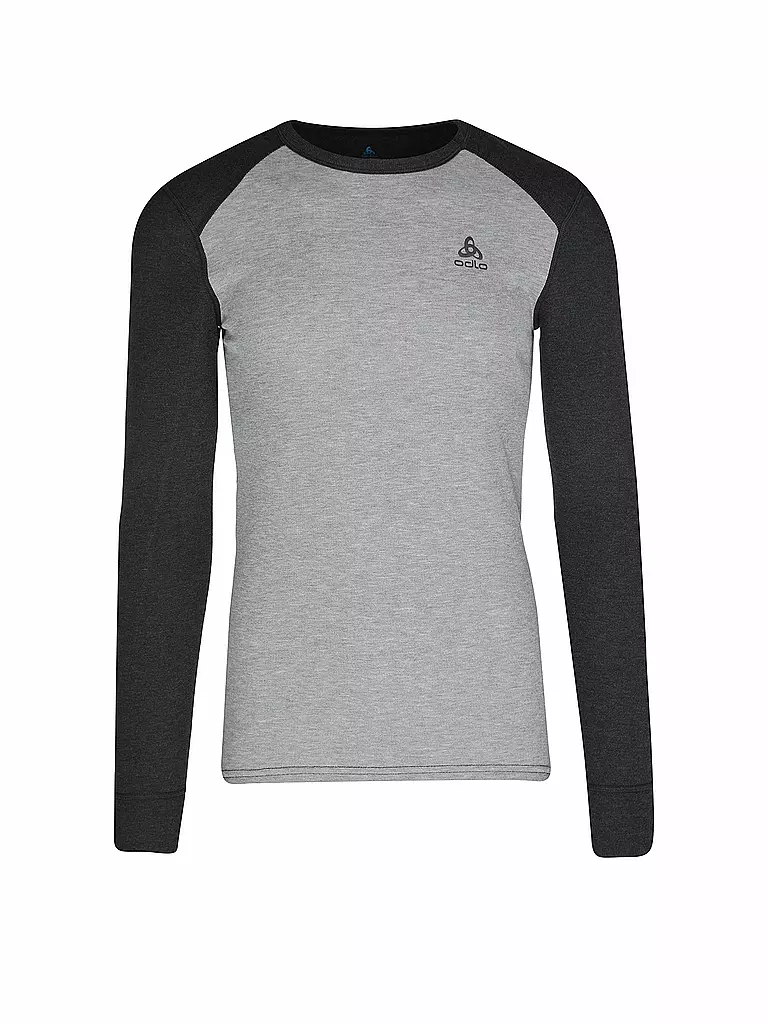 ODLO | Ensemble de sous-vêtements thermiques pour homme ACTIVE WARM ECO Base Layer | Gris