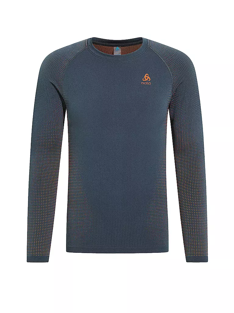 ODLO | Herren Funktionsshirt WARM ECO Baselayer | Bleu foncé