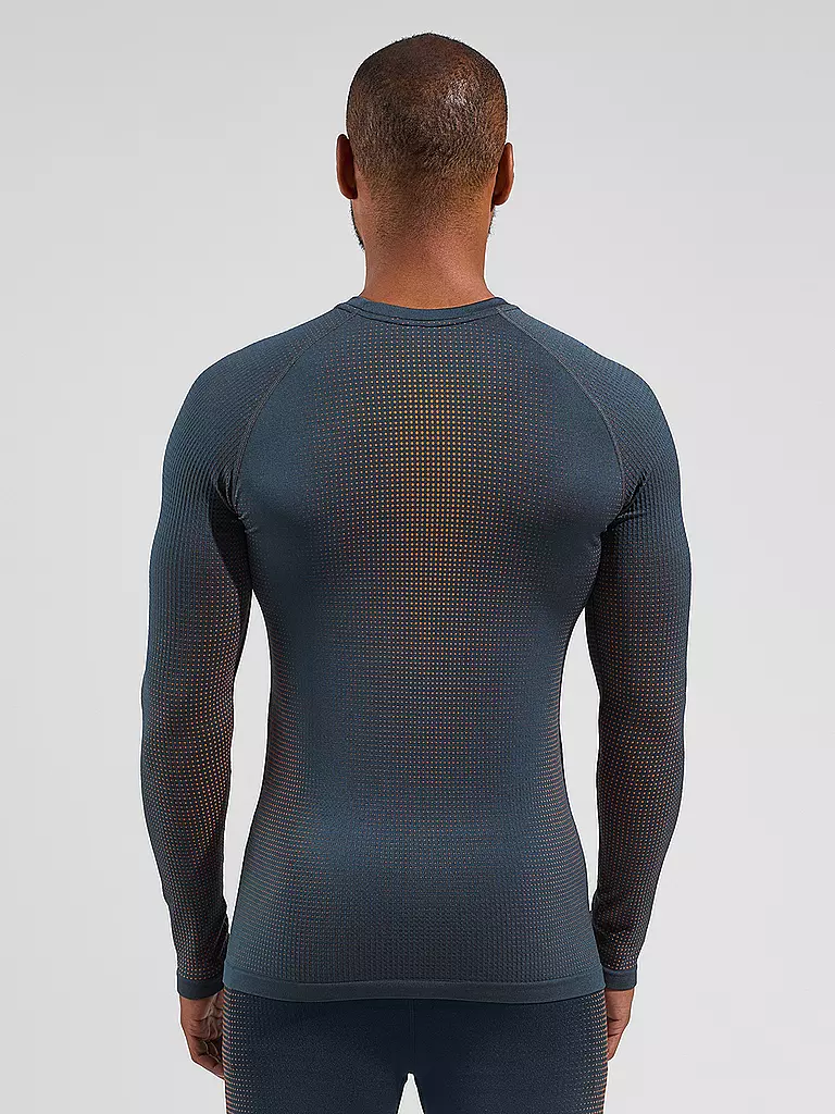 ODLO | Herren Funktionsshirt WARM ECO Baselayer | Bleu foncé