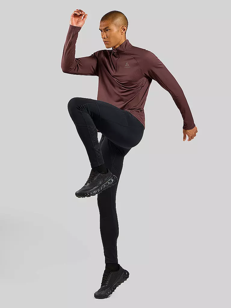ODLO | Herren Laufshirt Essentials Ceramiwarm | Rouge foncé