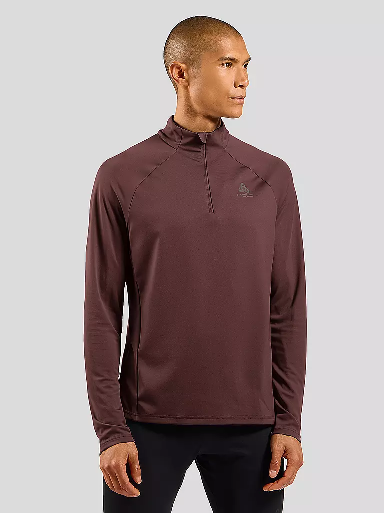 ODLO | Herren Laufshirt Essentials Ceramiwarm | Rouge foncé
