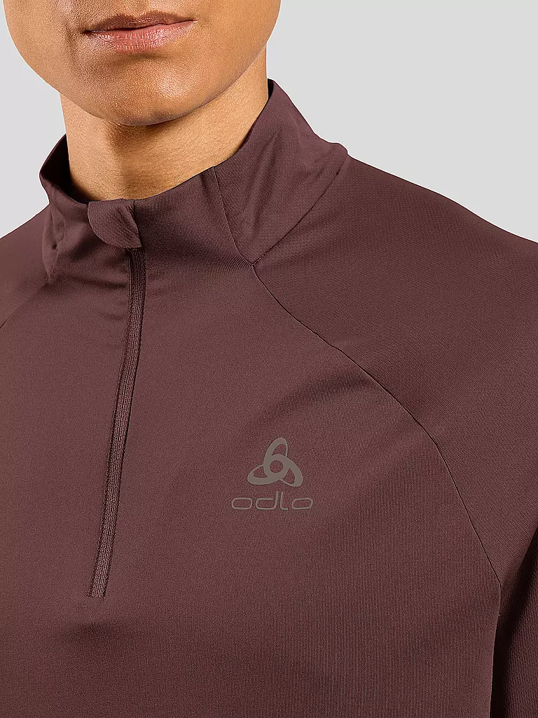 ODLO | Herren Laufshirt Essentials Ceramiwarm | Rouge foncé