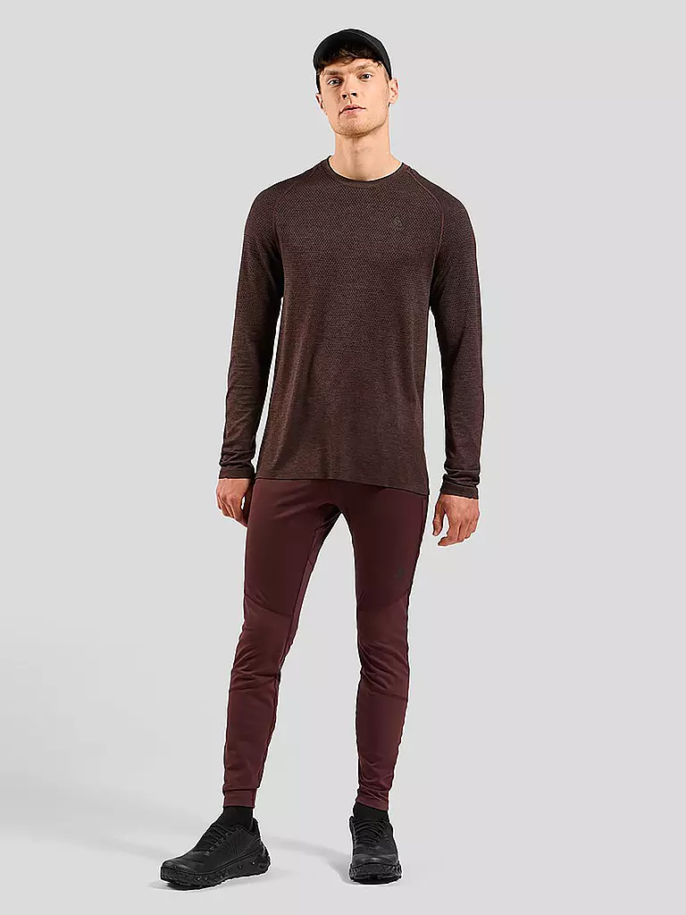 ODLO | Herren Laufshirt Essentials Seamless | Rouge foncé