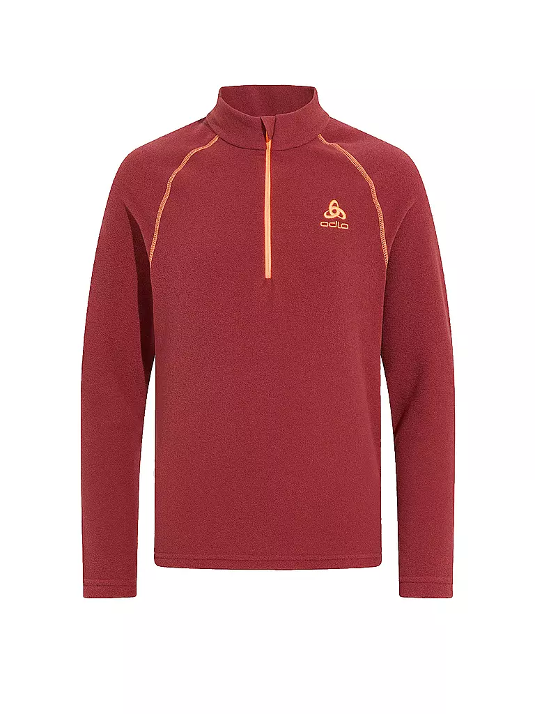 ODLO | Kinder Unterzieh Zipshirt Berra Mid Layer | Rouge foncé