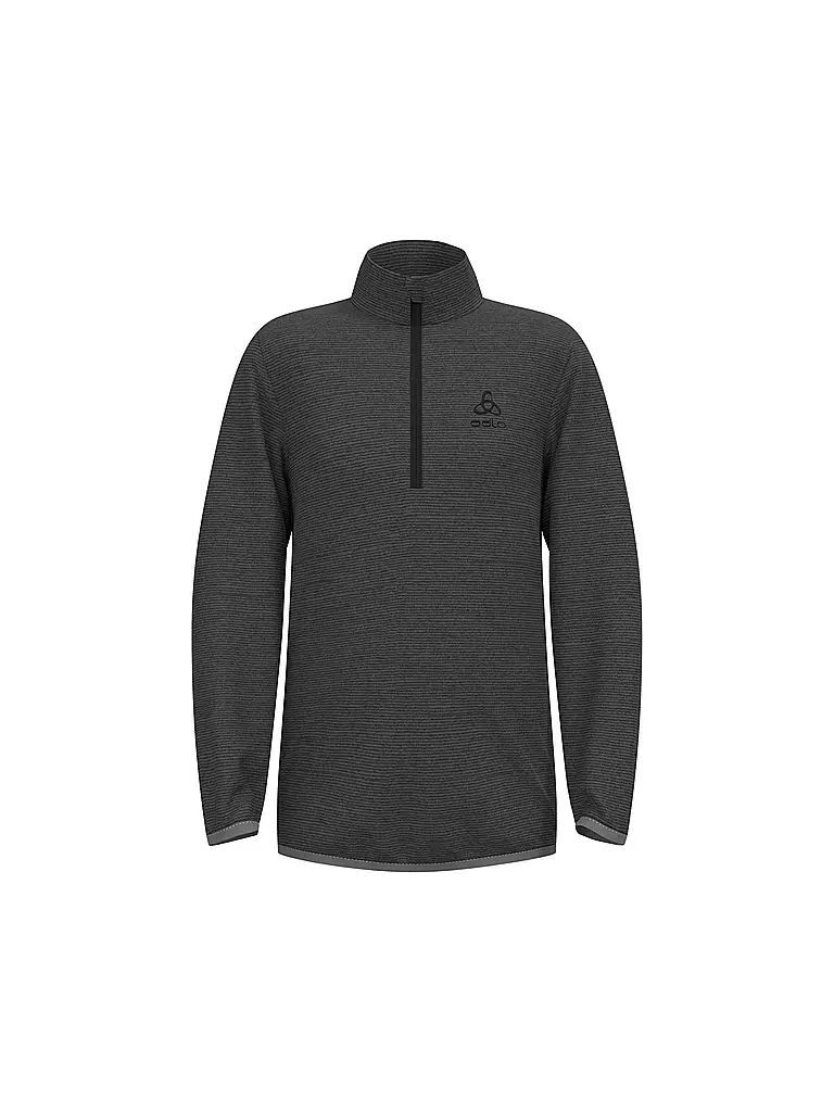 ODLO | Kinder Unterzieh Zipshirt Roy Kids Stripe | Gris