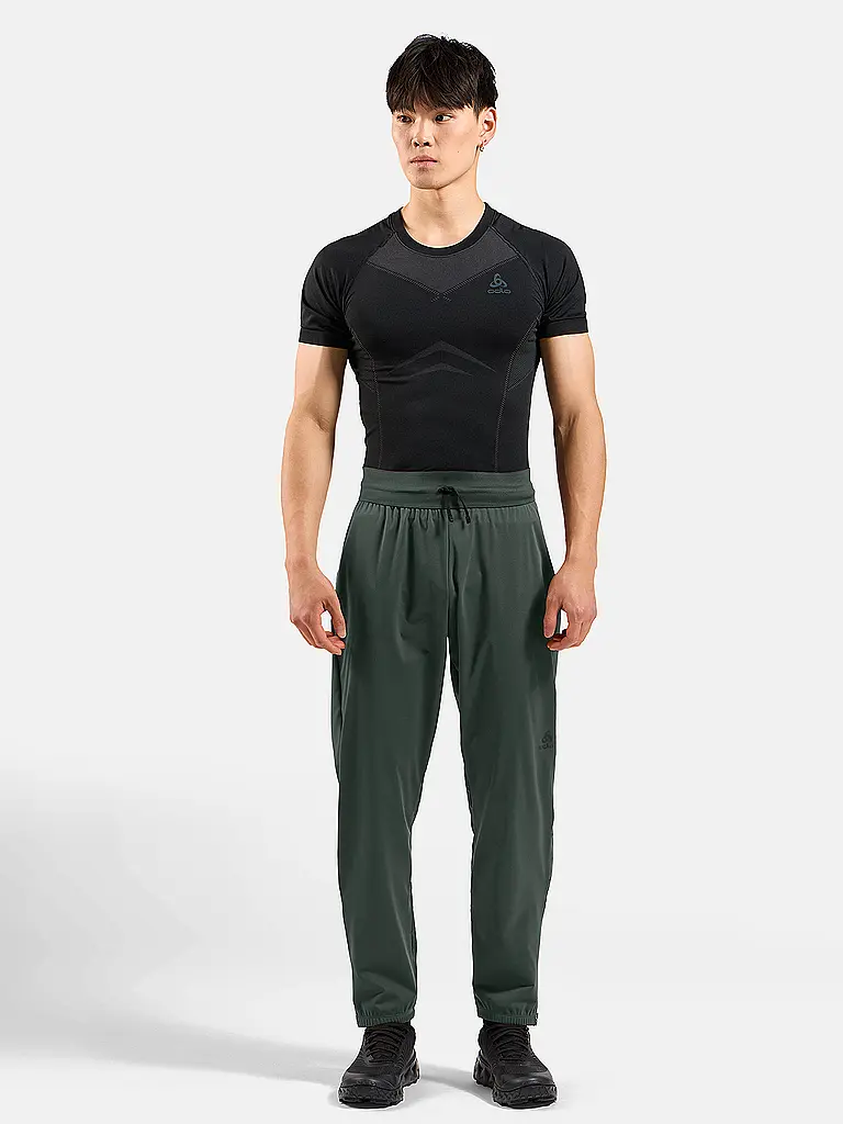 ODLO | Lauftight chaud Zeroweight pour homme | Vert foncé