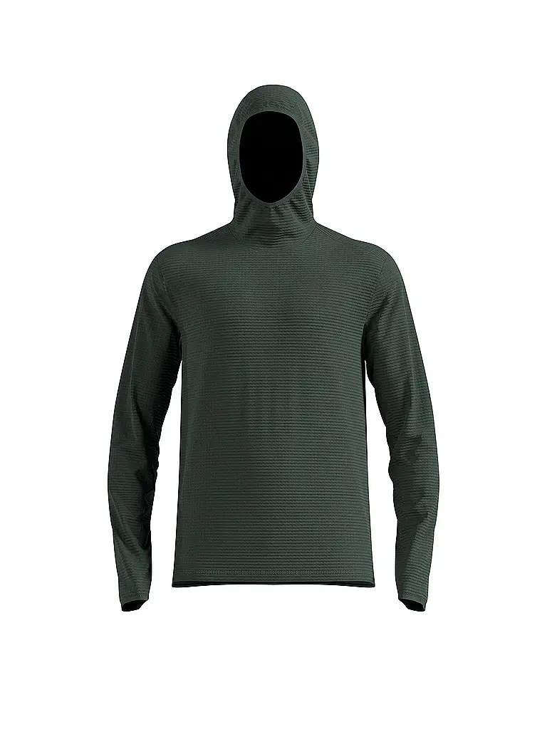 ODLO | Maillot de course thermique Essential pour hommes | Vert foncé