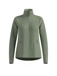 ODLO | Maillot de course zippé en polaire gaufrée pour femmes | Olive