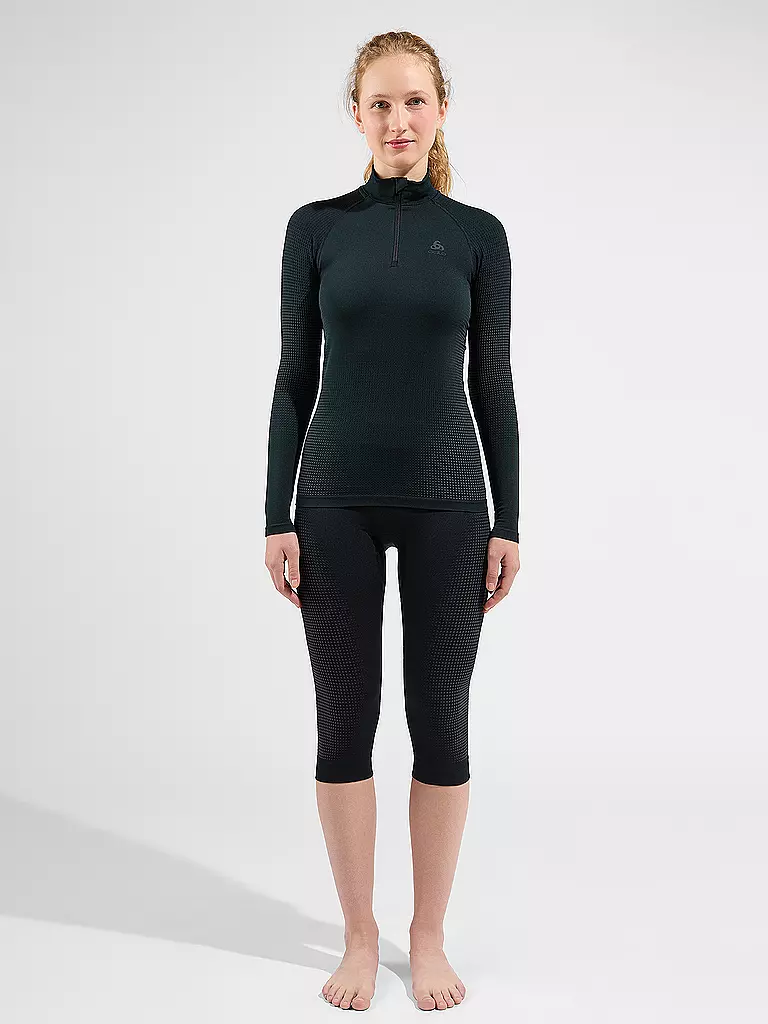 ODLO | Pantalon 3/4 de sport femme PERFORMANCE WARM ECO | Noir