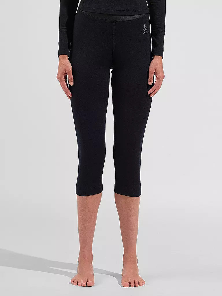 ODLO | Pantalon 3/4 Femme Merino 200 | Noir