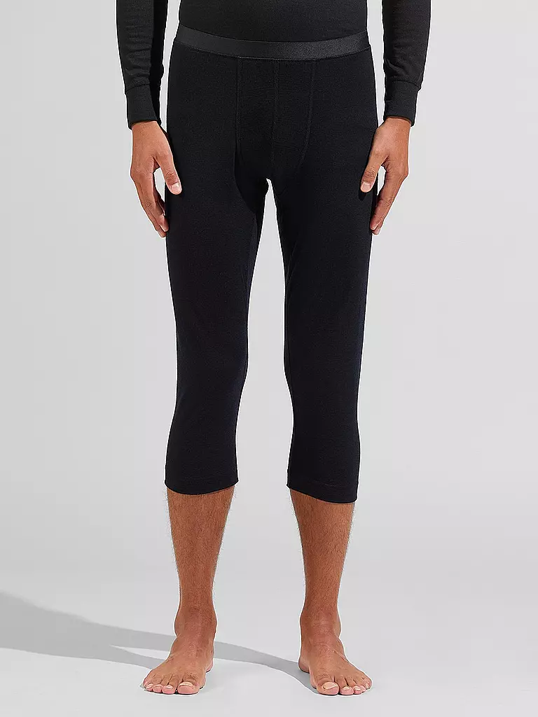 ODLO | Pantalon 3/4 Homme Merino 200 | Noir