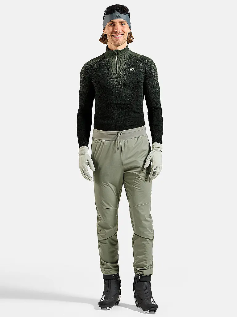 ODLO | Pantalon de ski de fond homme Zeroweight Pro Windproof Warm | Olive