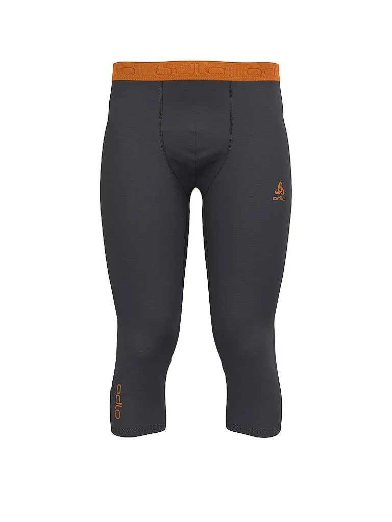 ODLO | Pantalon de sous-vêtement 3/4 Revelstoke Performance Wool 150 pour homme | Gris