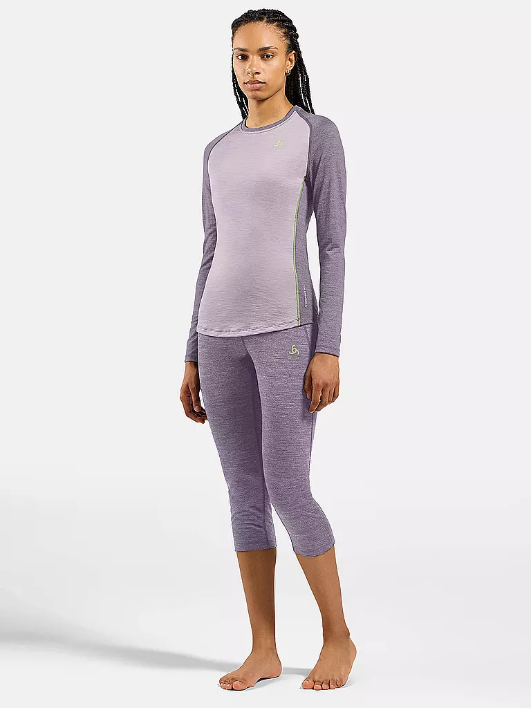 ODLO | Pantalon de sous-vêtement femme Natural Performance 150 4/4 | Gris