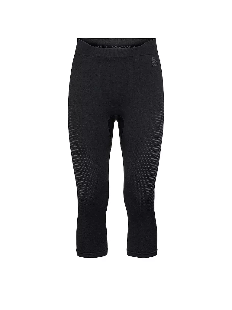 ODLO | Pantalon de sport 3/4 Performance Warm Eco pour homme | Noir