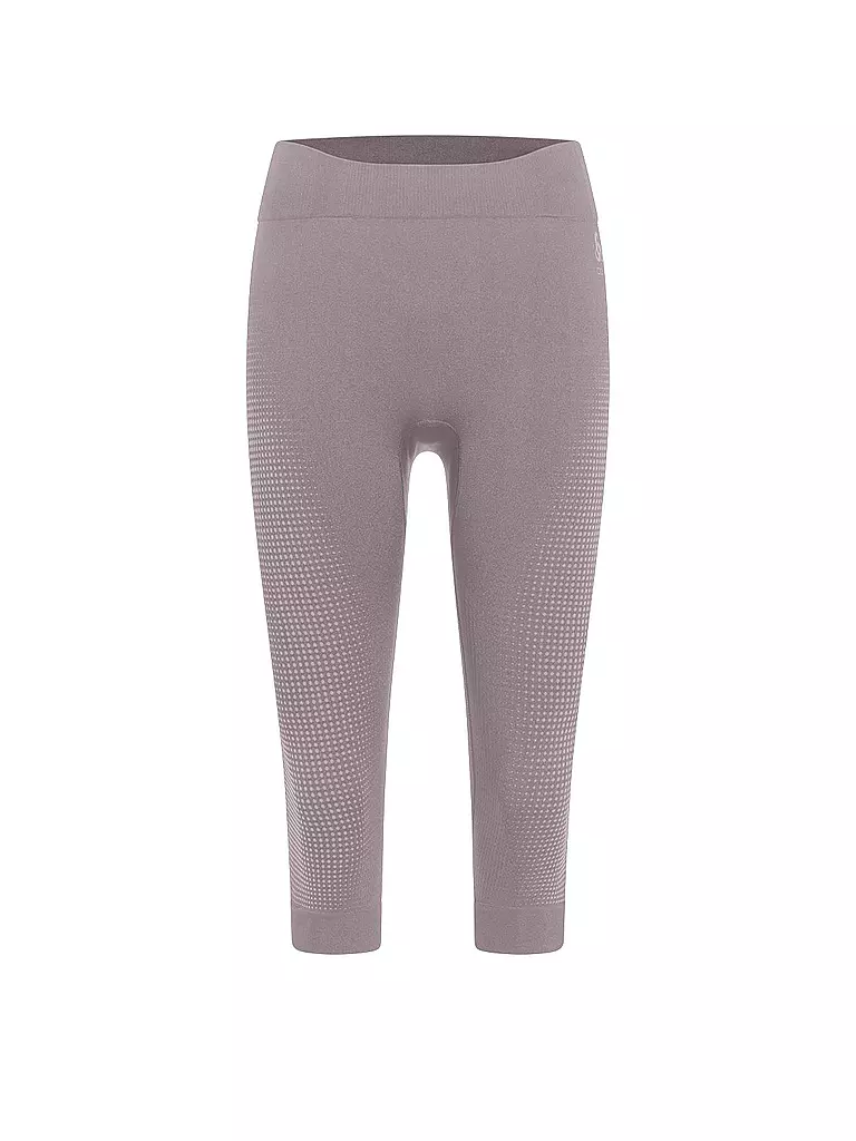 ODLO | Pantalon de sport 3/4 pour femme PERFORMANCE WARM ECO | Gris