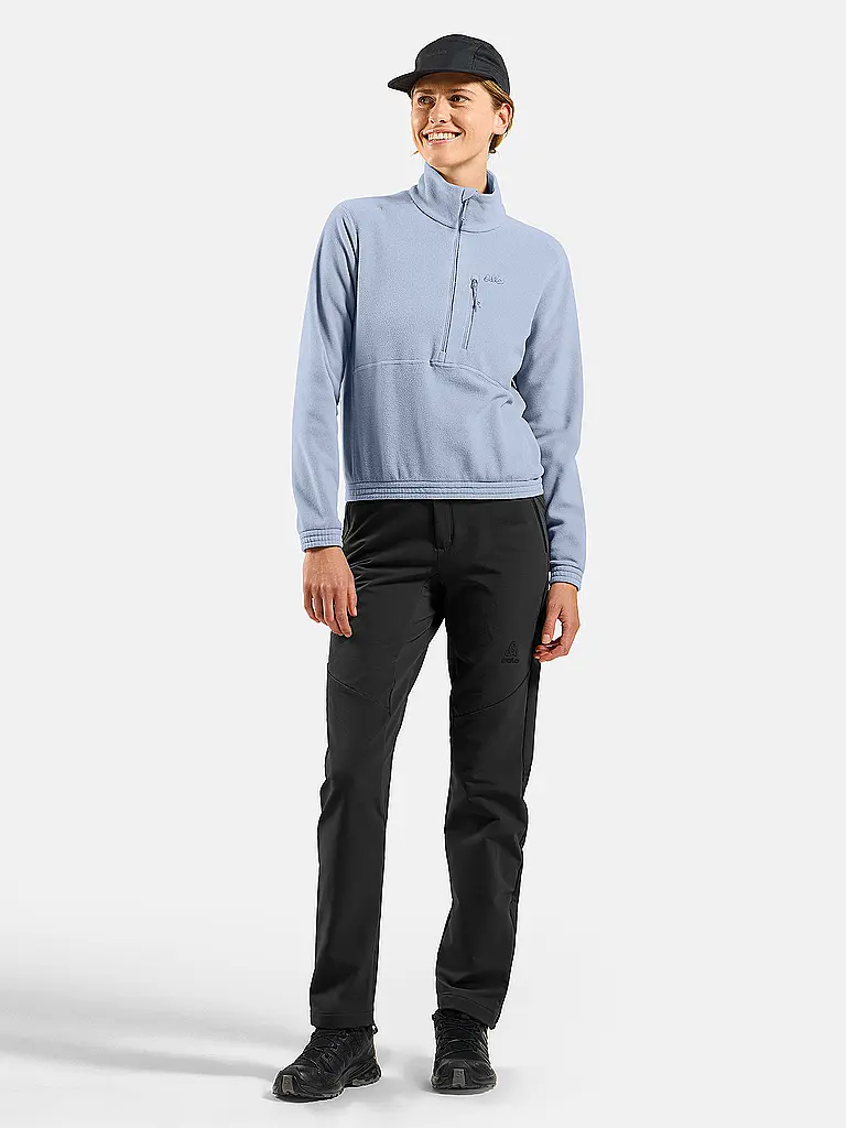 ODLO | Pull Classic HalfZip Femme | Bleu clair