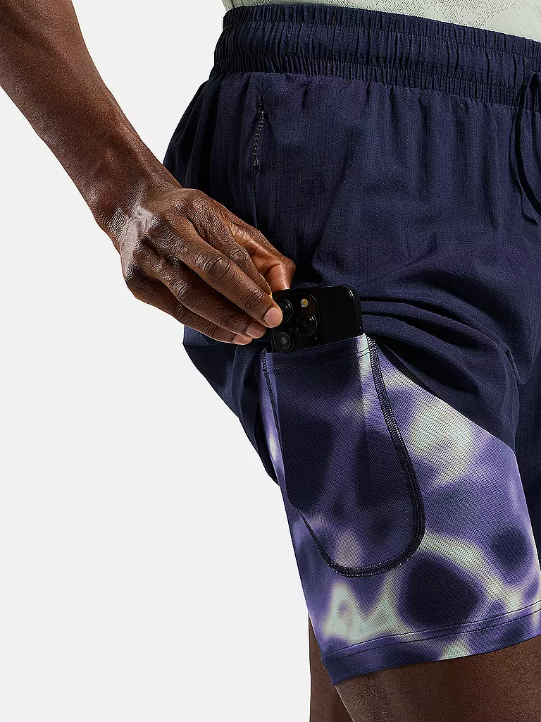 ODLO | Short de course pour hommes Zeroweight Print 5 pouces |