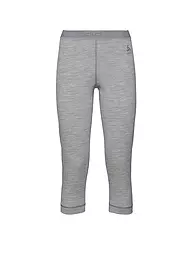 ODLO | Sous-pantalon femme Natural 100% Merino Warm 3/4 | Gris