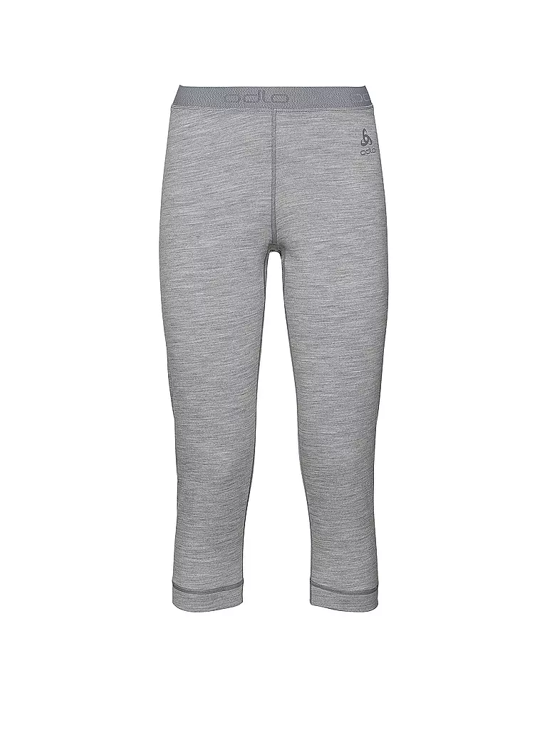 ODLO | Sous-pantalon femme Natural 100% Merino Warm 3/4 | Gris