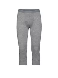 ODLO | Sous-pantalon 3/4 homme Natural 100 % Merino Warm | Gris