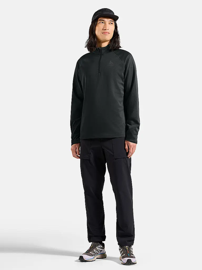 ODLO | Sous-pull zippé Besso pour homme | Noir