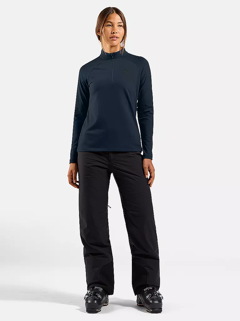 ODLO | Sous-pull zippé Essential Light pour femme | Bleu foncé