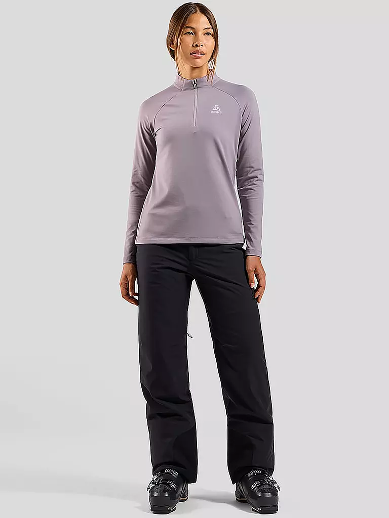 ODLO | Sous-pull zippé Essential Light pour femme | Gris