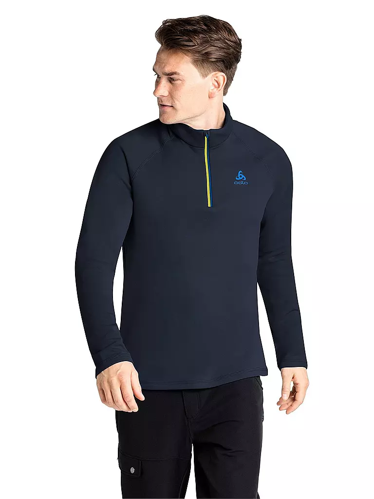 ODLO | Sous-pull zippé homme Besso Mid Layer | Bleu foncé
