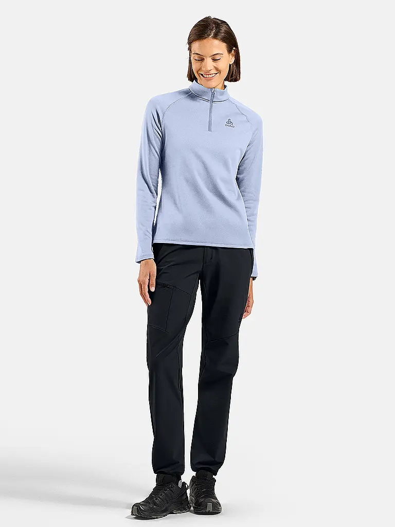 ODLO | Sous-pull zippé pour femme Besso Mid Layer | Bleu clair
