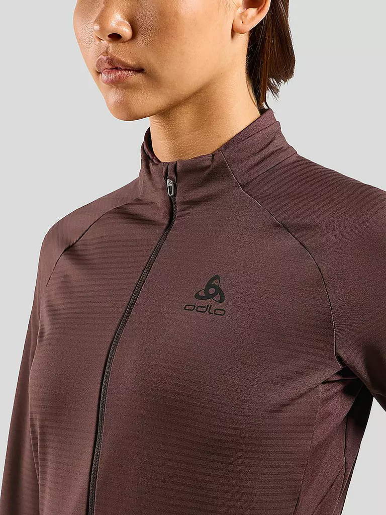 ODLO | Sous-pull zippé pour femme Descent Ceramiwarm |