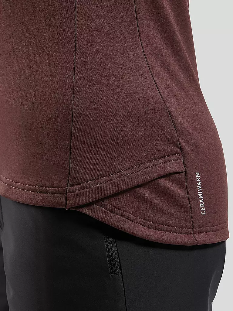 ODLO | Sous-pull zippé pour femme Descent Ceramiwarm |