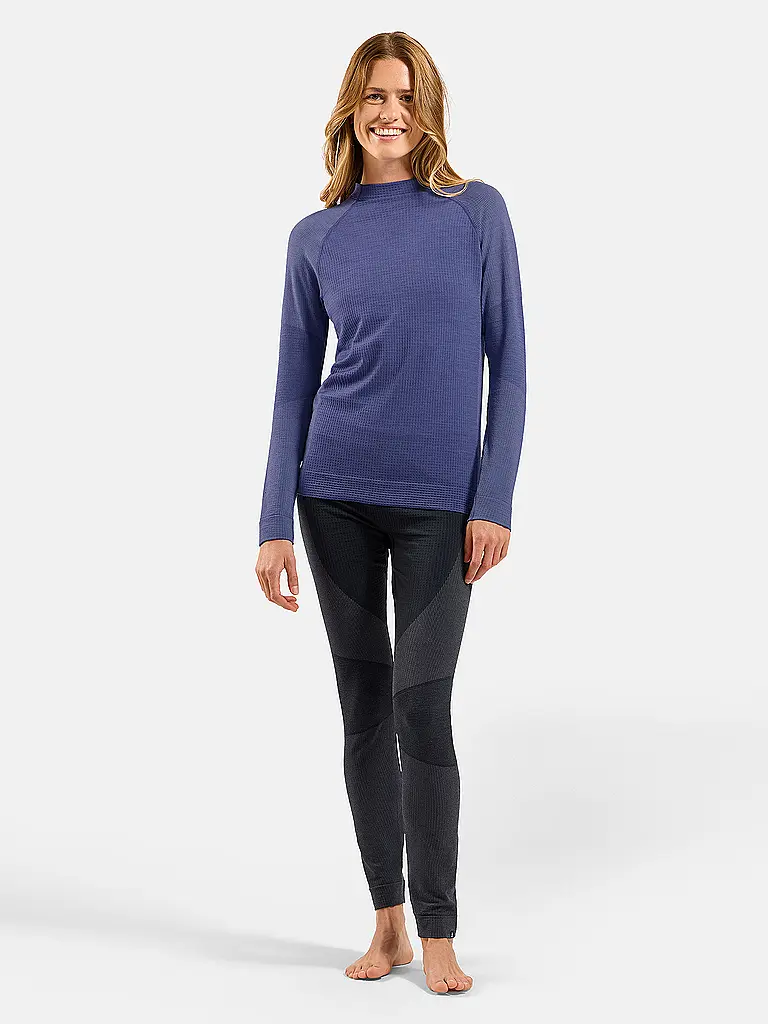 ODLO | Sous-vêtement Femme Natural Merino 260 1/2 Zip | Bleu