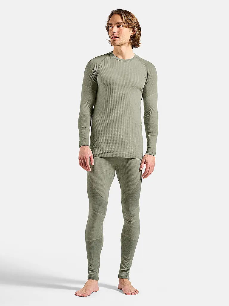 ODLO | Sous-vêtement Homme Natural Merino 260 1/2 Zip | Gris clair