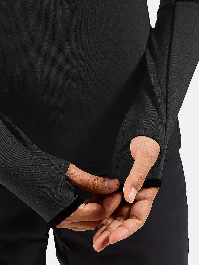 ODLO | Sous-vêtement zippé pour femme Descent Ceramiwarm | Noir