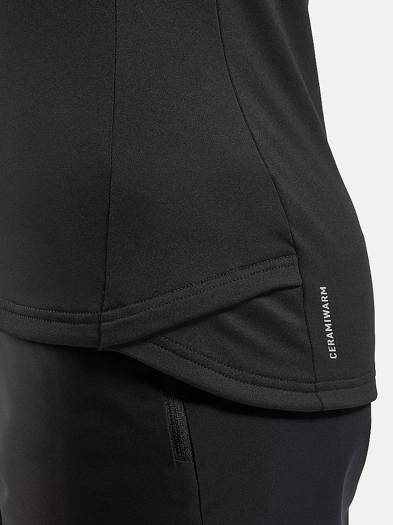 ODLO | Sous-vêtement zippé pour femme Descent Ceramiwarm | Noir