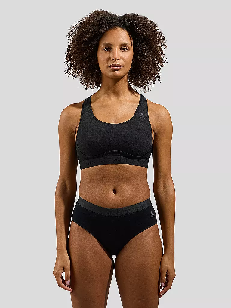 ODLO | Soutien-gorge de sport femme Ascent Performance Wool Medium Support | Noir
