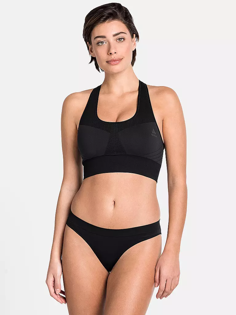 ODLO | Soutien-gorge de sport sans coutures Medium pour femmes | Noir
