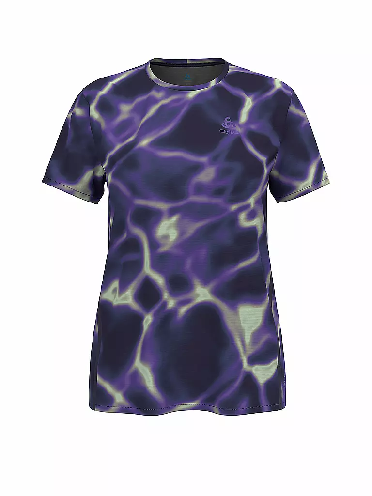 ODLO | T-shirt de course pour femmes Zeroweight Chill-Tec Print | Lilas