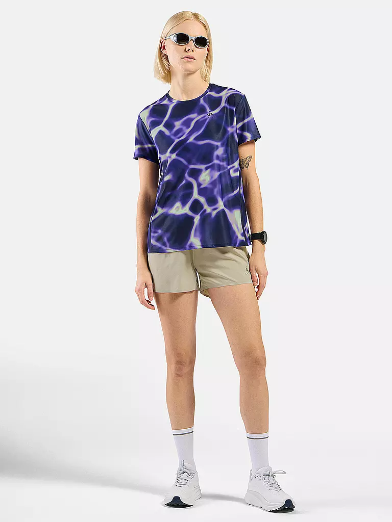 ODLO | T-shirt de course pour femmes Zeroweight Chill-Tec Print | Lilas