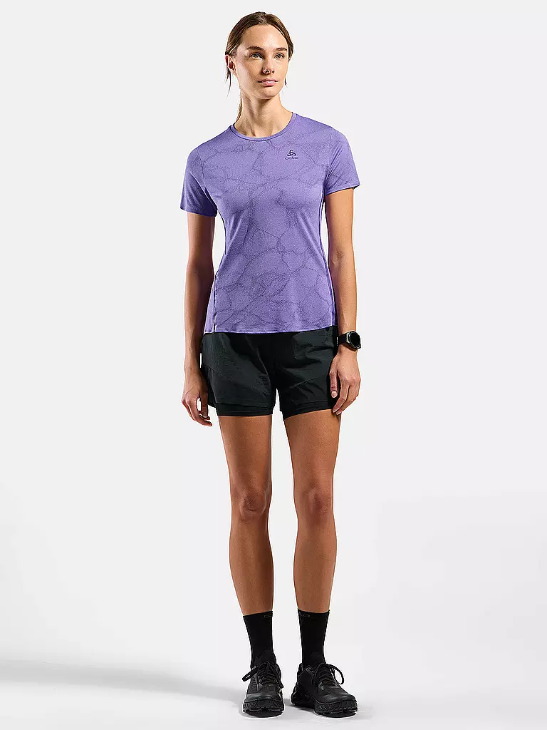 ODLO | T-shirt de course pour femmes Zeroweight Engineered Chill-Tec | Lilas