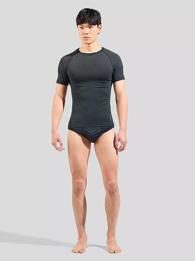 ODLO | T-shirt de course pour homme Performance Light Base Layer | Noir