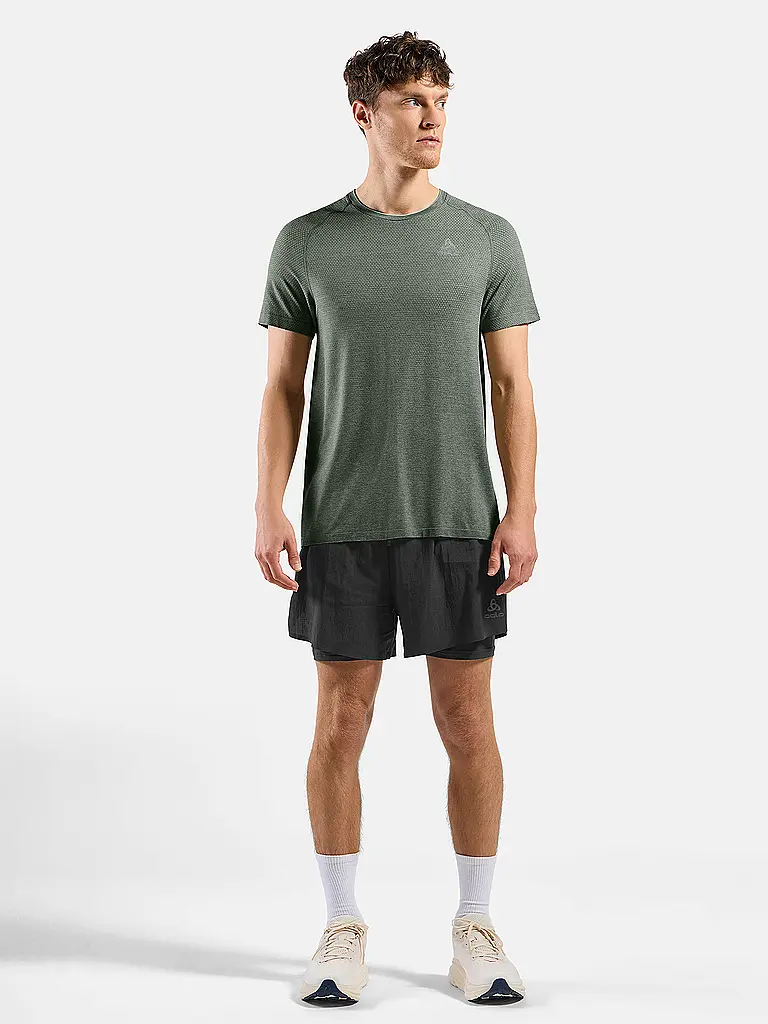 ODLO | T-shirt de running homme Essentials Seamless | Olive