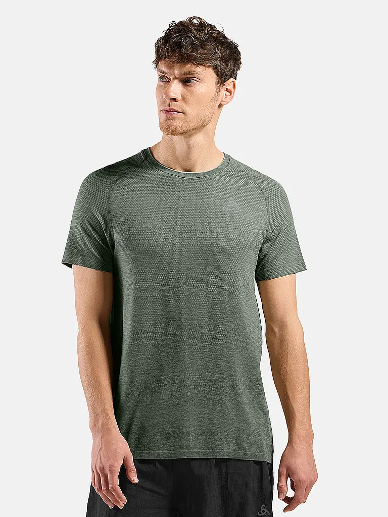 ODLO | T-shirt de running homme Essentials Seamless | Olive