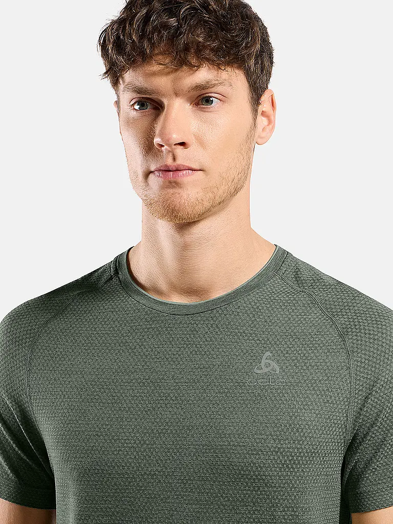 ODLO | T-shirt de running homme Essentials Seamless | Olive