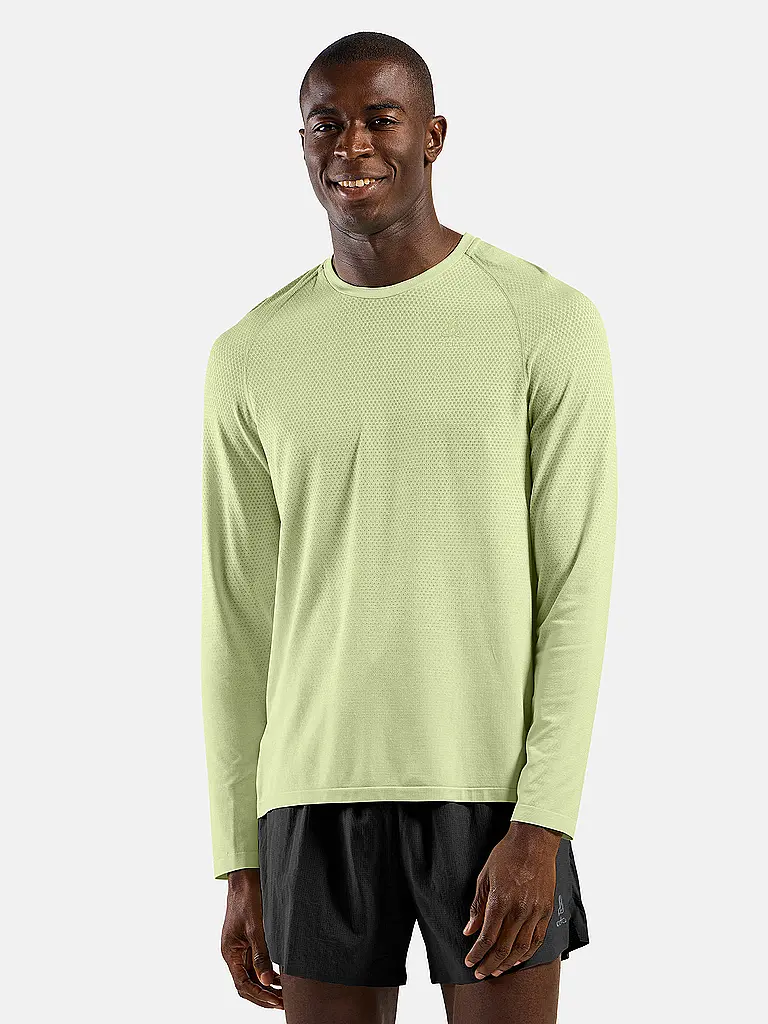 ODLO | T-shirt de running sans coutures Essentials pour homme | Jaune
