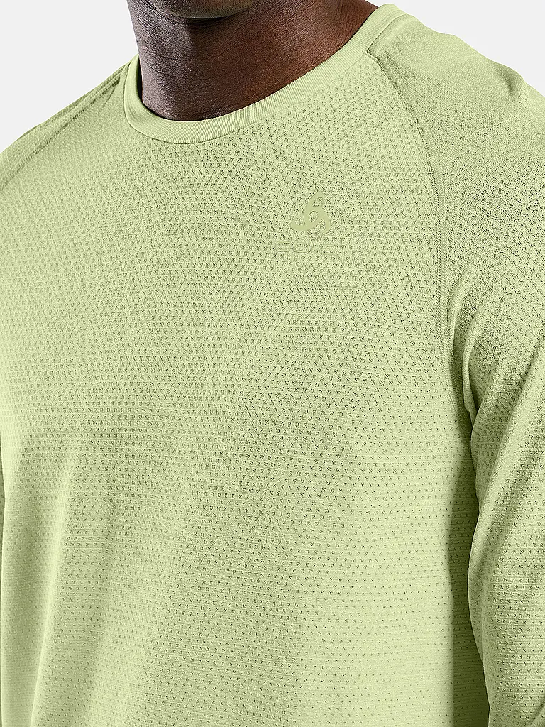 ODLO | T-shirt de running sans coutures Essentials pour homme | Jaune