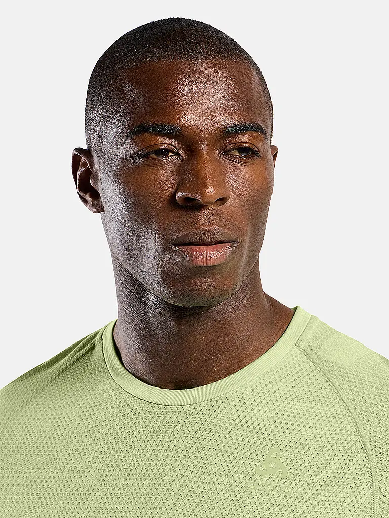 ODLO | T-shirt de running sans coutures Essentials pour homme | Jaune